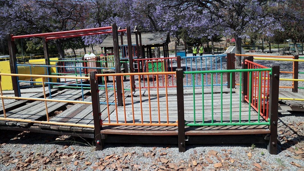 Zona infantil actual que será renovada.