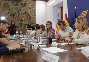 Un momento de la reunión con la ministra Aagesen.