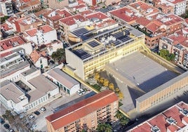 Vista aérea del nuevo instituto.