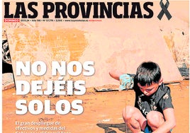Imagen ganadora, en la portada de LAS PROVINCIAS del 3 de noviembre de 2024.