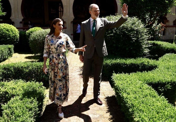 Los Reyes Felipe VI y Letizia visitan el Real Monasterio de Santa María de Guadalupe.