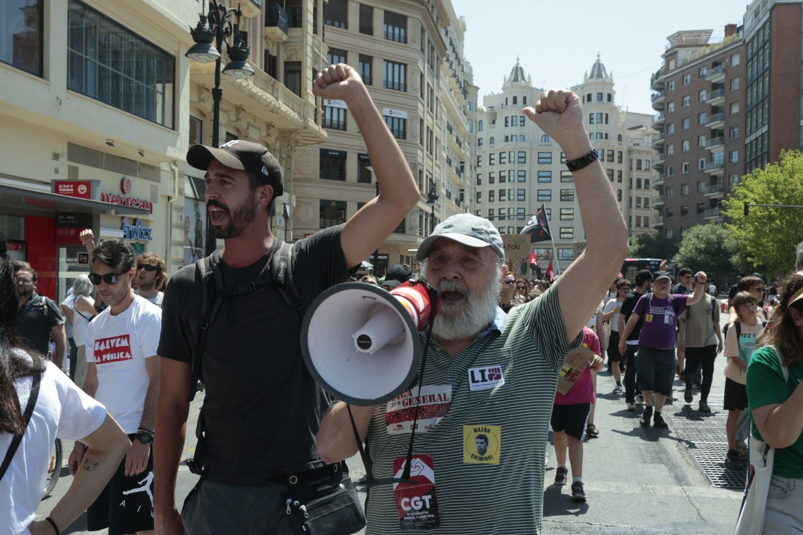 Primera manifestación del 29-M en Valencia