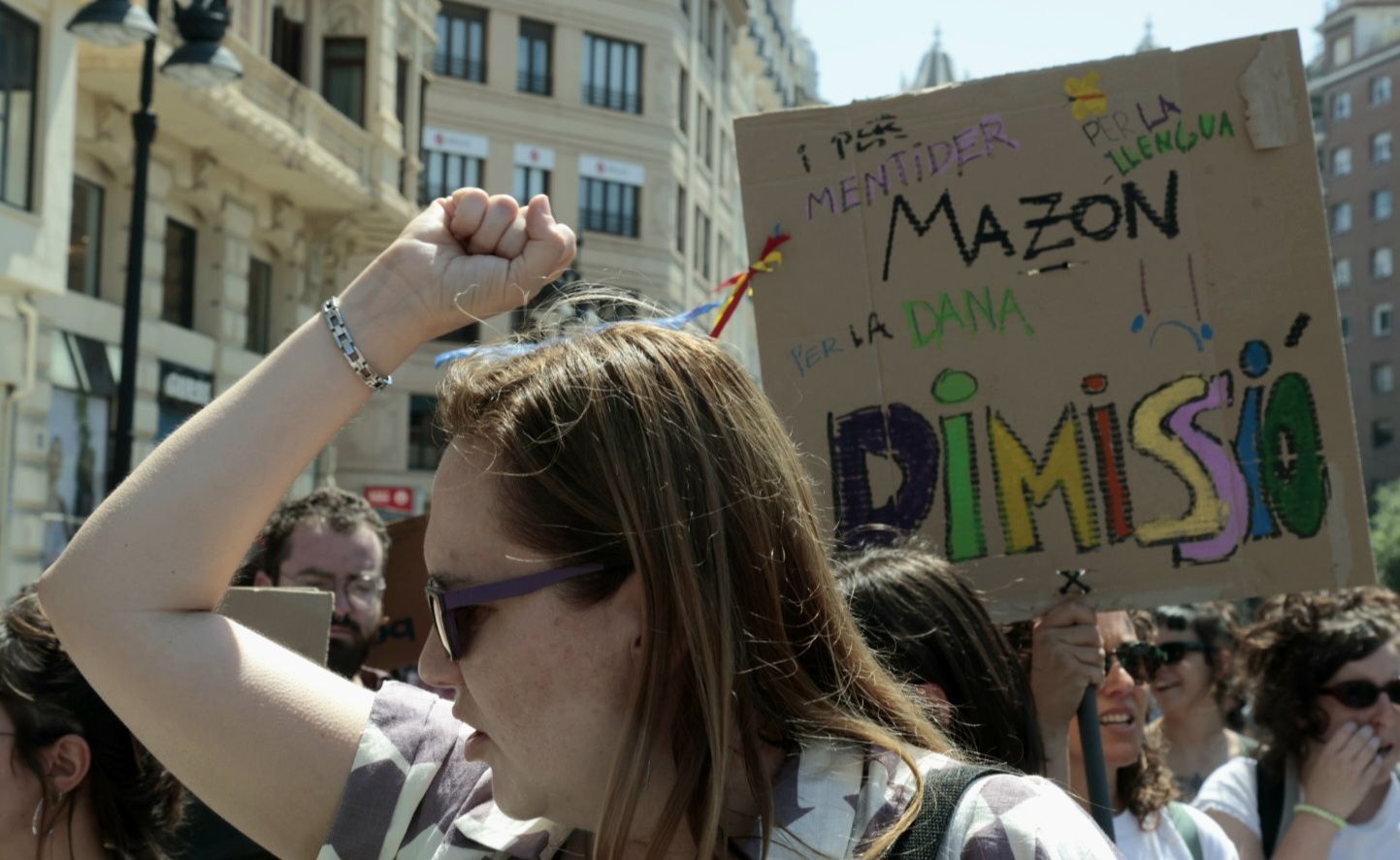 Primera manifestación del 29-M en Valencia