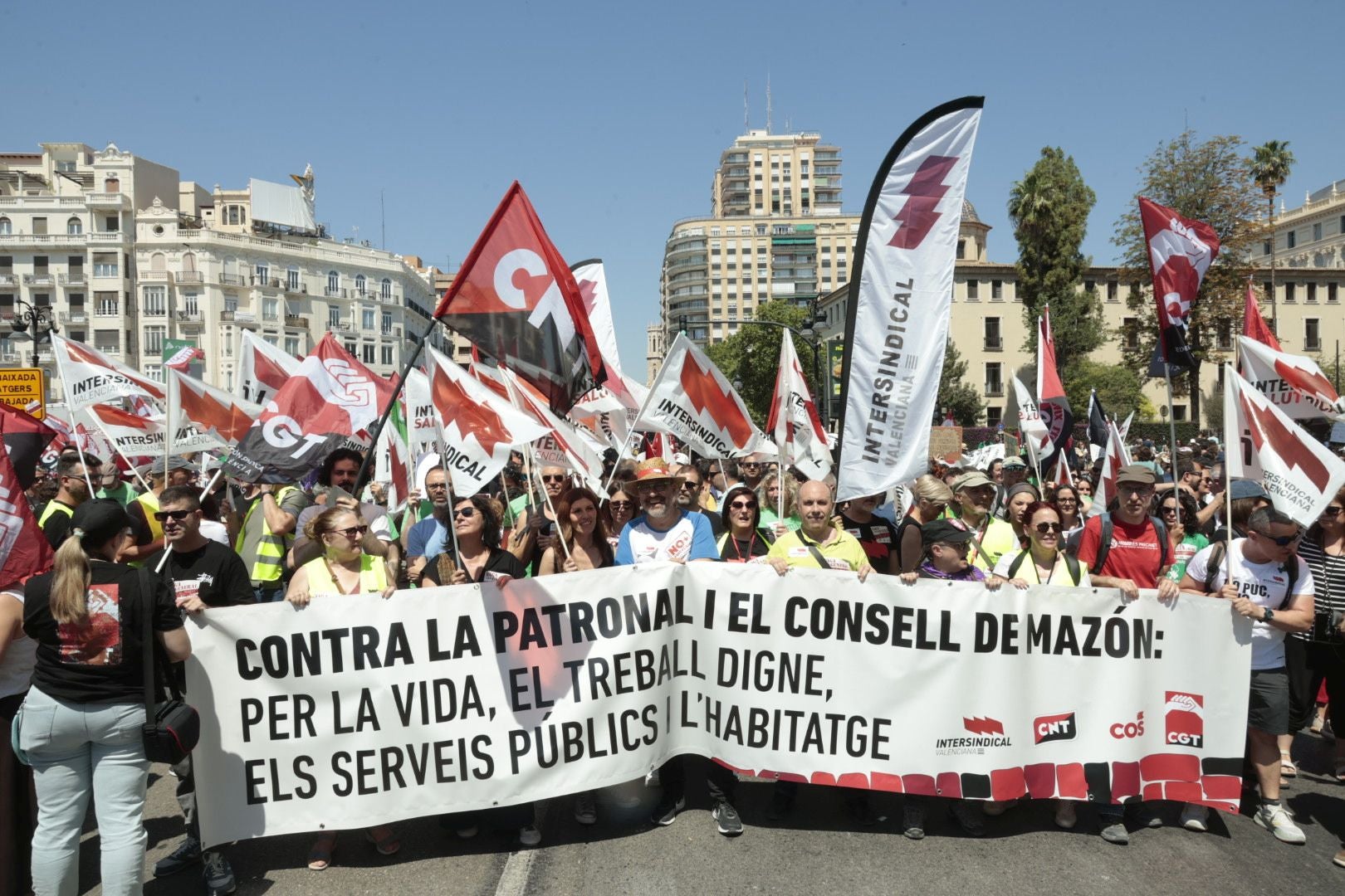 Primera manifestación del 29-M en Valencia