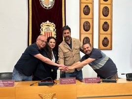 Firma del convenio con el Valencia CF.