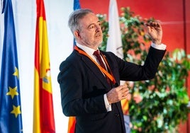 Fernando Cos-Gayón, director de la Cátedra Observatorio de Vivienda, durante el congreso Aire.