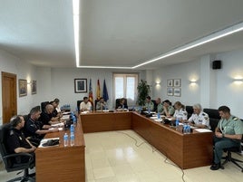 La Junta Local de Seguridad celebrada en Benitatxell.