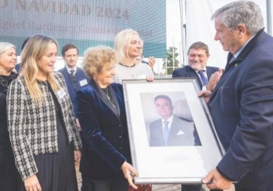 Homenaje a Miguel Burdeos, el empresario fallecido.