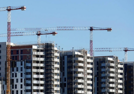 Viviendas en construcción.