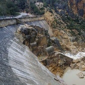 Daños de la dana en la presa de Buseo.