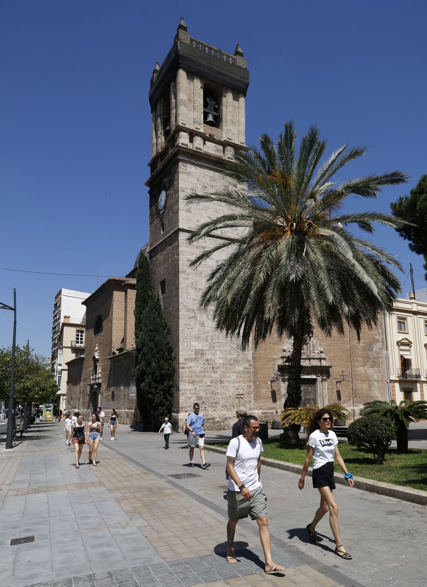 Estado de la iglesia de Santa María del Mar, parroquia emblemática del Grao que sera rehabilitada