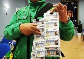 Venta de cupones de la ONCE.