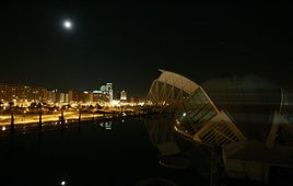 Apagón en Valencia, en una imagen de archivo.