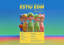 Cartel publicitario de la escuela multideporte.