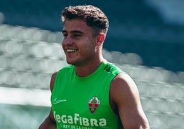 Germán Valera, en un entrenamiento.
