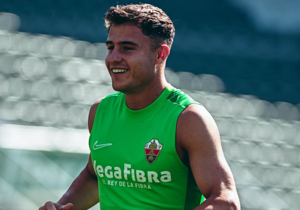 Germán Valera, en un entrenamiento.
