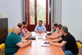 Un momento de la reunión.