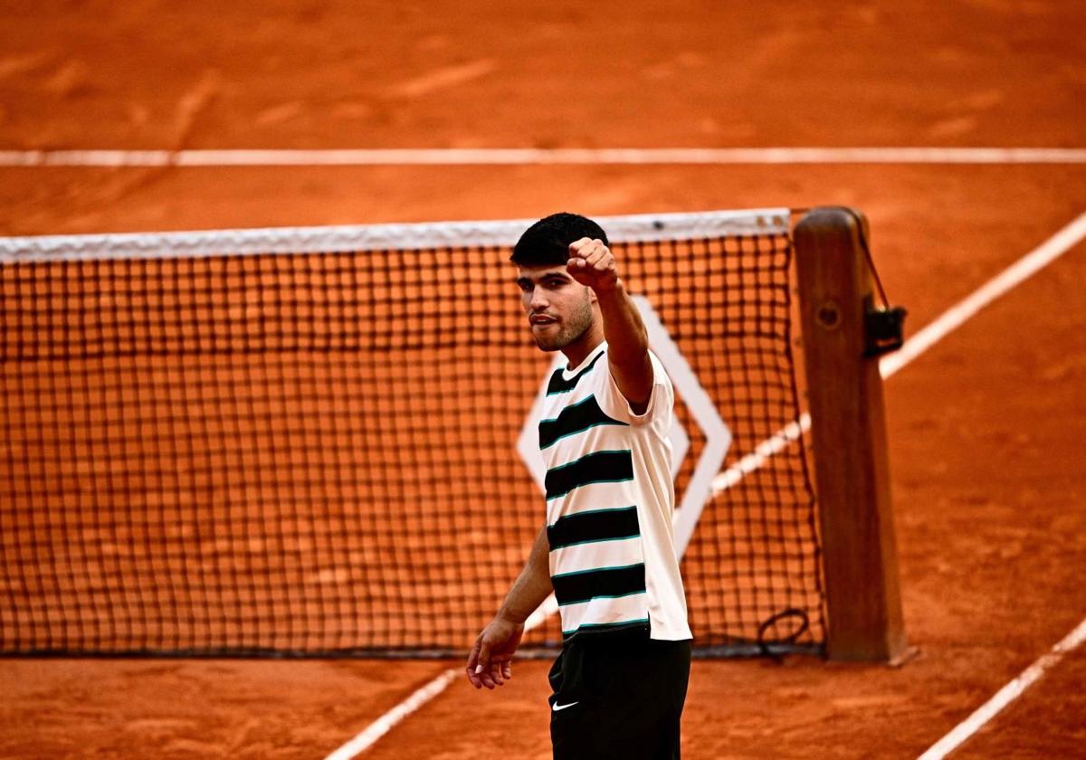 Alcaraz, tras ganar a Shelton.