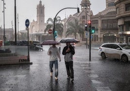 Lluvias, en imagen de archivo.