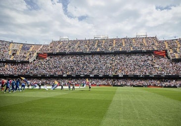 Mestalla, en un partido de esta temporada.