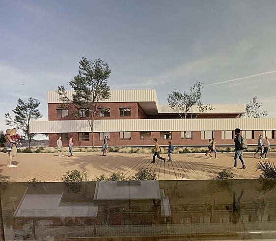 El boceto del nuevo centro sanitario que se empezará a construir en breve.