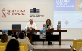 Presentación de la campaña en e Hospital Lluís Alcanyís de Xàtiva.