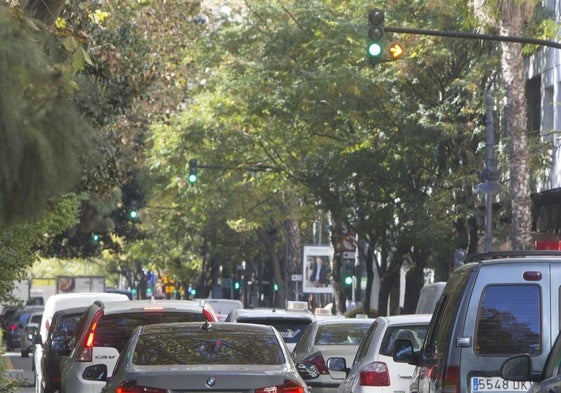 Imagen de archivo de la Gran Vía Marqués del Turia.