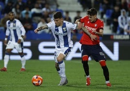 Dani Raba, en un partido con el Leganés.