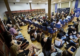 Tertulia en el Casino de Agricultura en una imagen de archivo.