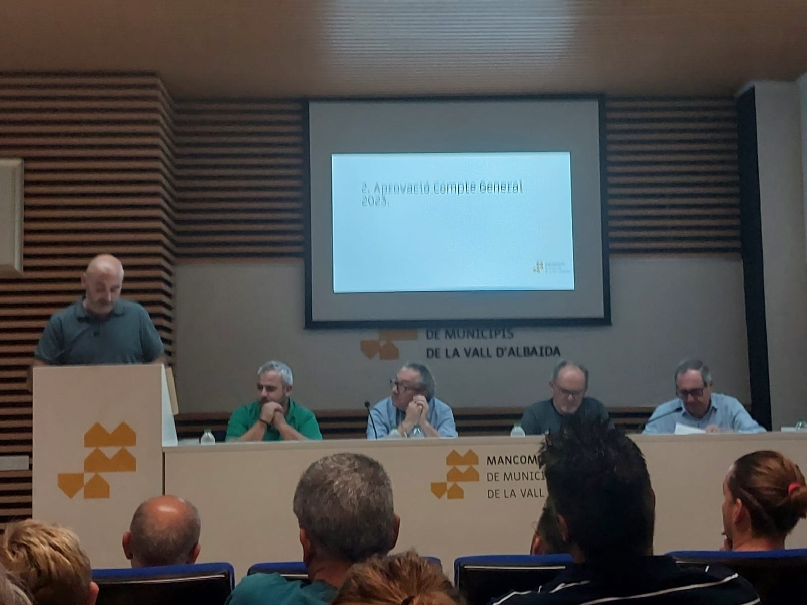 Momento de un pleno de la Mancomunitat de la Vall d'Albaida.