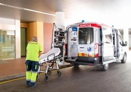 Acceso a urgencias de un hospital de la Comunitat.