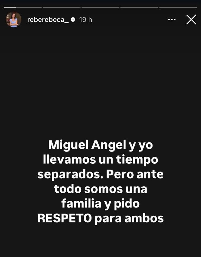 Imagen secundaria 1 - La valenciana Rebeca Toribio confirma su ruptura con Miguel Ángel Silvestre después de que el actor fuera pillado besándose con otra