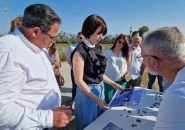 La líder socialista, Diana Morant, en su visita a Alicante.