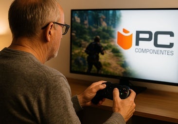 Una persona de la generación boomer se dispone a jugar a un videojuego de acción.