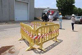 Una de las actuaciones que se están realizando en la zona industrial.