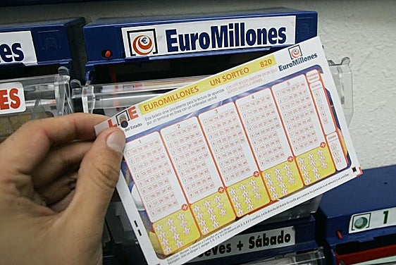 Un boleto del Euromillones, en una imagen de archivo.