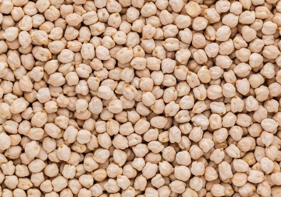Garbanzos en una imagen de recurso.