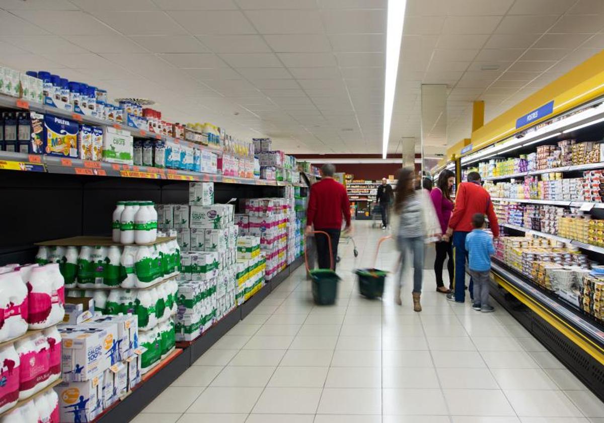 Interior de un supermercado de Mercadona, en una imagen de archivo.