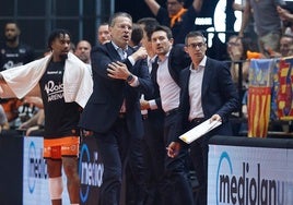 Pedro Martínez, durante el partido ante La Laguna Tenerife.