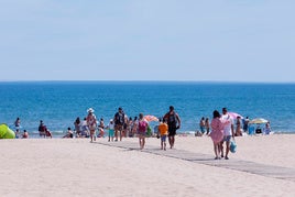 Una playa de Gandia.