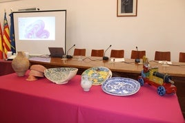 Parte de las piezas de Dénia que se exhibirán desde noviembre en el MARQ.