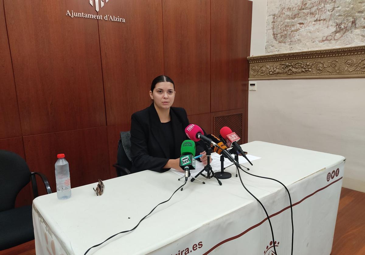 Mar Chordá, en una rueda de prensa.