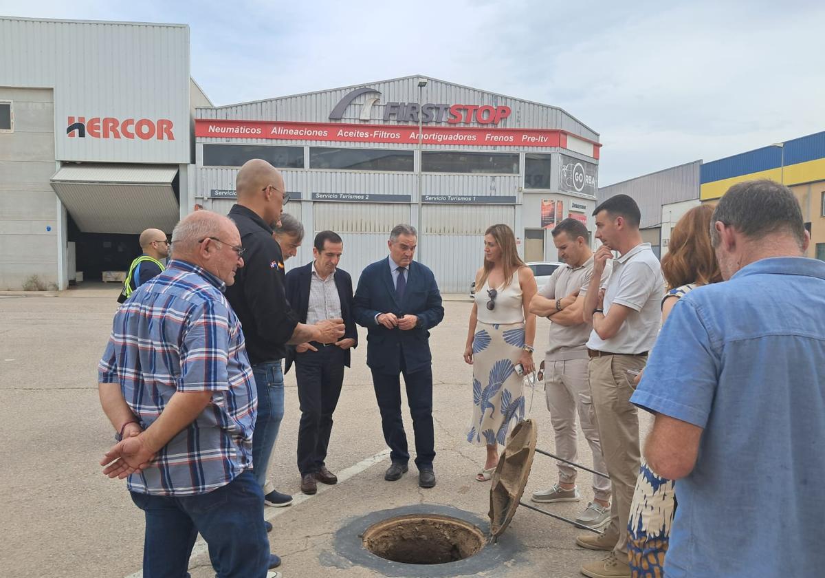 Gan Pampols en su visita a l'Alcúdia.