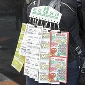 Venta de cupones de la ONCE, en un quiosco. Imagen de archivo.