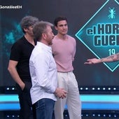 Pablo Motos, durante la prueba con naranjas de este miércoles.