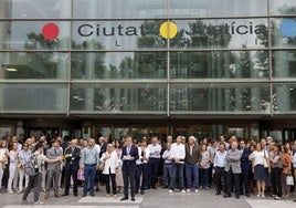 Paro en la Ciudad de la Justicia.