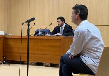 El acusado, durante el juicio.