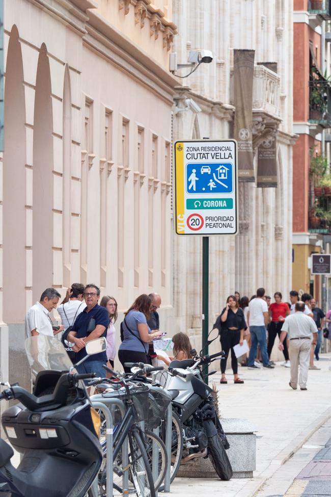 Ciutat Vella es una de las áreas con mayores restricciones de velocidad.