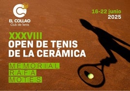 Cartel del 38º Open de Tenis de la Cerámica.