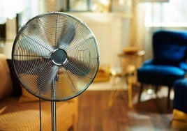 Un ventilador en una imagen de archivo.